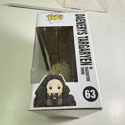 BOX FLAWS VIEW PHOTOS Daenerys Targaryen on Dragonstone Throne Funko Pop 63 Vinyl Figure  (20.5 Cm L × 8.9 Cm W × 15.9 Cm H)
