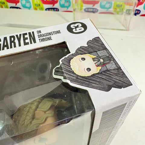 BOX FLAWS VIEW PHOTOS Daenerys Targaryen on Dragonstone Throne Funko Pop 63 Vinyl Figure  (20.5 Cm L × 8.9 Cm W × 15.9 Cm H)