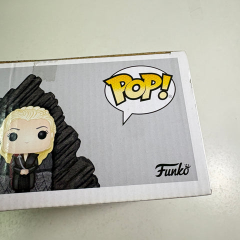 BOX FLAWS VIEW PHOTOS Daenerys Targaryen on Dragonstone Throne Funko Pop 63 Vinyl Figure  (20.5 Cm L × 8.9 Cm W × 15.9 Cm H)