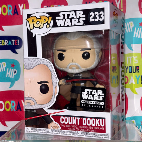 Star Wars - Count Dooku Funko Pop 233 Smuggler's Bounty Exclusive