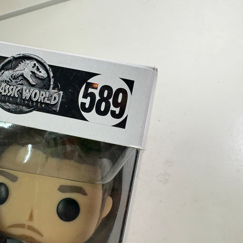 Owen with Baby Raptor - Jurassic World Funko Pop 589 Vinyl Figure TARGET Exclusive (11.4 Cm L × 8.9 Cm W × 15.9 Cm H)