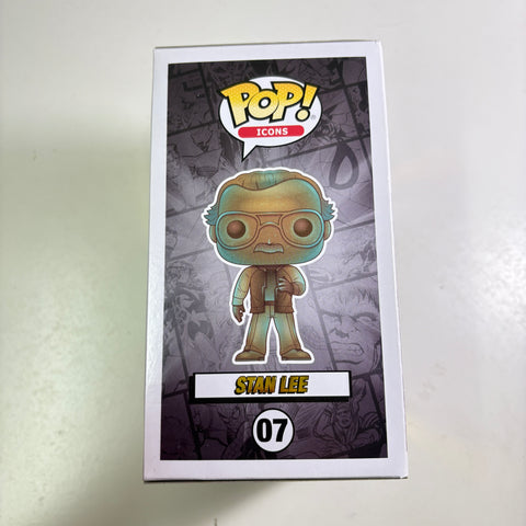 SUNFADED BOX VIEW PHOTOS STAN LEE Marvel Funko Pop 07 Vinyl Figure