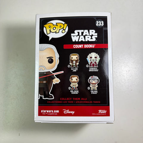 Star Wars - Count Dooku Funko Pop 233 Smuggler's Bounty Exclusive