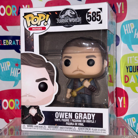 Owen Grady - Jurassic World Funko Pop 585 Vinyl Figure (11.4 Cm L × 8.9 Cm W × 15.9 Cm H)