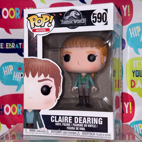 Claire Dearing - Jurassic World Funko Pop 590 Vinyl Figure (11.4 Cm L × 8.9 Cm W × 15.9 Cm H)