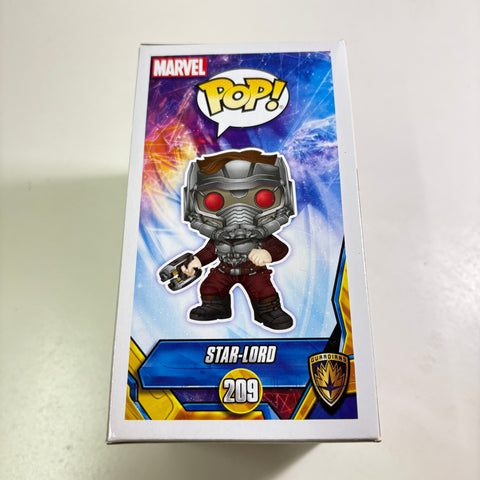 BOX FLAWS VIEW PHOTOS Star-Lord - Marvel Funko Pop 209 Vinyl Figure EXCLUSIVE