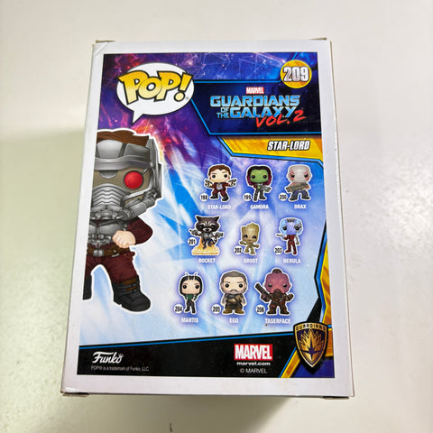 BOX FLAWS VIEW PHOTOS Star-Lord - Marvel Funko Pop 209 Vinyl Figure EXCLUSIVE