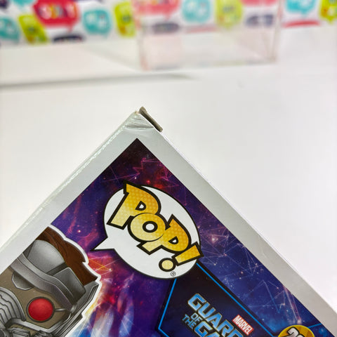BOX FLAWS VIEW PHOTOS Star-Lord - Marvel Funko Pop 209 Vinyl Figure EXCLUSIVE