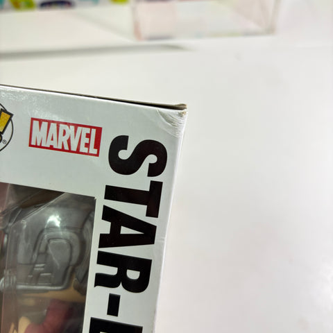 BOX FLAWS VIEW PHOTOS Star-Lord - Marvel Funko Pop 209 Vinyl Figure EXCLUSIVE