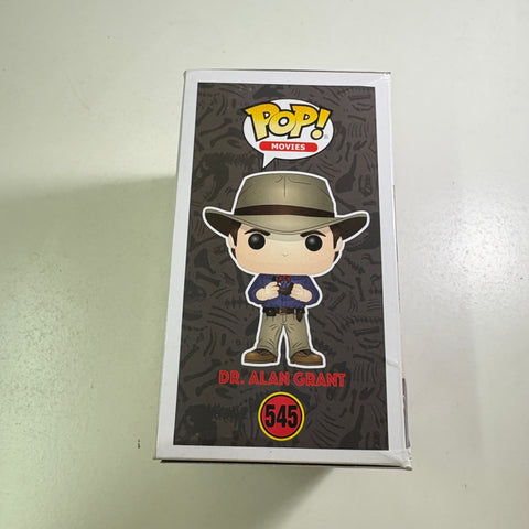 BOX DAMAGE VIEW PHOTOS Dr. Alan Grant - Jurassic Park Funko Pop 545 Vinyl Figure (11.4 Cm L × 8.9 Cm W × 15.9 Cm H)