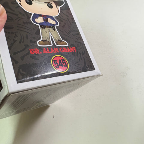 BOX DAMAGE VIEW PHOTOS Dr. Alan Grant - Jurassic Park Funko Pop 545 Vinyl Figure (11.4 Cm L × 8.9 Cm W × 15.9 Cm H)
