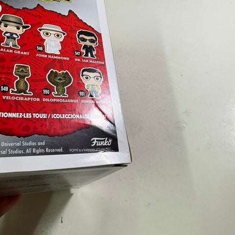 BOX DAMAGE VIEW PHOTOS Dr. Alan Grant - Jurassic Park Funko Pop 545 Vinyl Figure (11.4 Cm L × 8.9 Cm W × 15.9 Cm H)