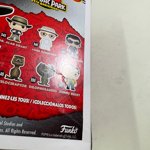 BOX DAMAGE VIEW PHOTOS Dr. Alan Grant - Jurassic Park Funko Pop 545 Vinyl Figure (11.4 Cm L × 8.9 Cm W × 15.9 Cm H)