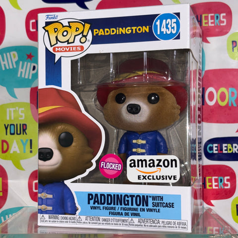 Paddington with Suitcase FLOCKED - Funko Pop 1435 Vinyl Figure (11.4 Cm L × 8.9 Cm W × 15.9 Cm H)