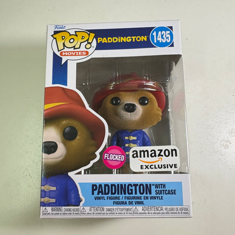 Paddington with Suitcase FLOCKED - Funko Pop 1435 Vinyl Figure (11.4 Cm L × 8.9 Cm W × 15.9 Cm H)