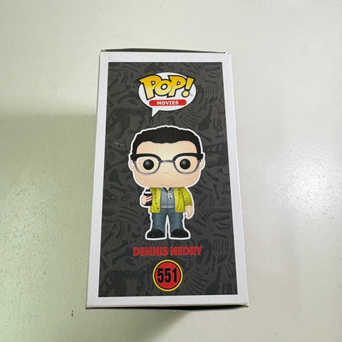 BOX FLAWS VIEW PHOTOS Dennis Nedry - Jurassic Park Funko Pop 551 Vinyl Figure (11.4 Cm L × 8.9 Cm W × 15.9 Cm H)
