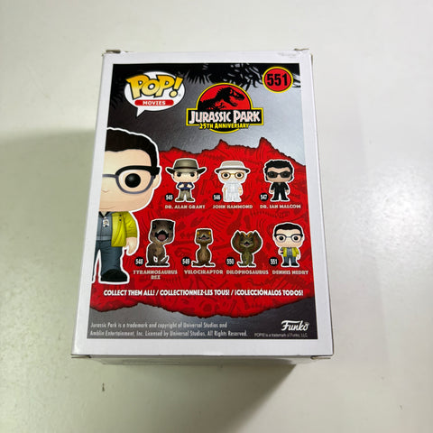 BOX FLAWS VIEW PHOTOS Dennis Nedry - Jurassic Park Funko Pop 551 Vinyl Figure (11.4 Cm L × 8.9 Cm W × 15.9 Cm H)