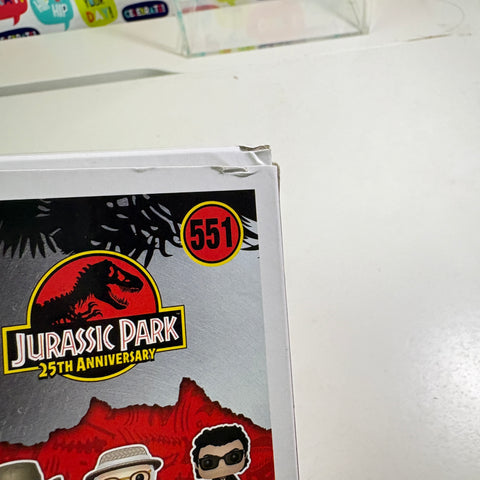 BOX FLAWS VIEW PHOTOS Dennis Nedry - Jurassic Park Funko Pop 551 Vinyl Figure (11.4 Cm L × 8.9 Cm W × 15.9 Cm H)