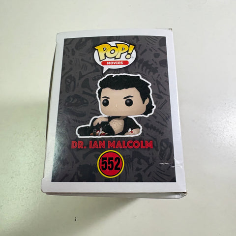 BOX FLAWS VIEW PHOTOS Dr. Ian Malcolm - Jurassic Park Funko Pop 552 Vinyl Figure (11.4 Cm L × 8.9 Cm W × 15.9 Cm H)