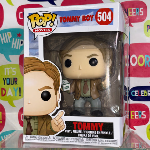 BOX FLAWS VIEW PHOTOS Tommy - Tommy Boy Funko Pop 504 Vinyl Figure (11.4 Cm L × 8.9 Cm W × 15.9 Cm H)