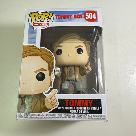 BOX FLAWS VIEW PHOTOS Tommy - Tommy Boy Funko Pop 504 Vinyl Figure (11.4 Cm L × 8.9 Cm W × 15.9 Cm H)