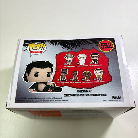 BOX FLAWS VIEW PHOTOS Dr. Ian Malcolm - Jurassic Park Funko Pop 552 Vinyl Figure (11.4 Cm L × 8.9 Cm W × 15.9 Cm H)