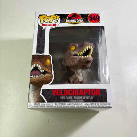 BOX DAMAGE VIEW PHOTOS Velociraptor - Jurassic Park Funko Pop 549 Vinyl Figure (11.4 Cm L × 8.9 Cm W × 15.9 Cm H)