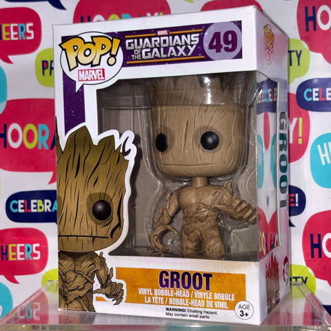 STAINED BOX DAMAGE GROOT - Marvel Funko Pop 49