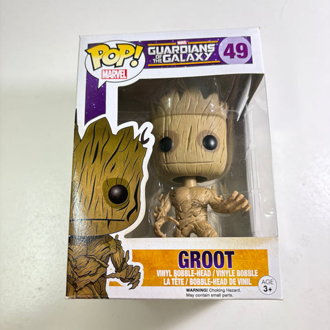 STAINED BOX DAMAGE GROOT - Marvel Funko Pop 49