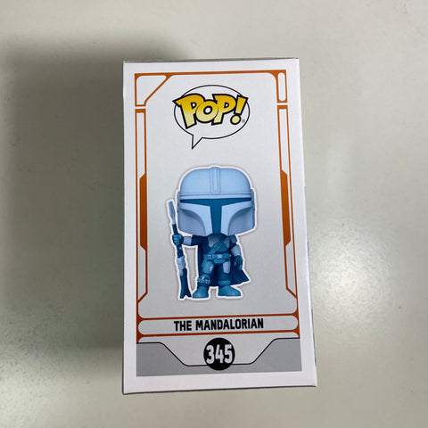 The Mandalorian - Star Wars Funko Pop 345 Glow Entertainment Earth + Protector