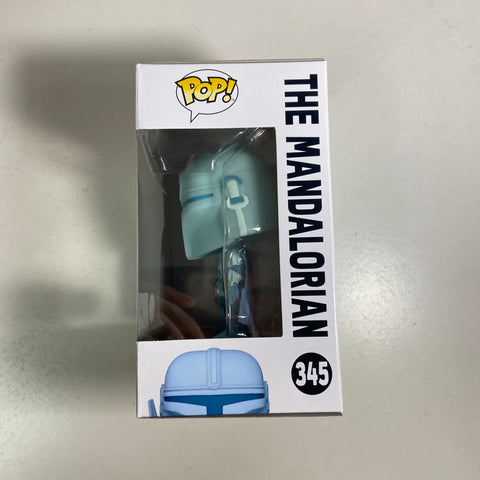 The Mandalorian - Star Wars Funko Pop 345 Glow Entertainment Earth + Protector