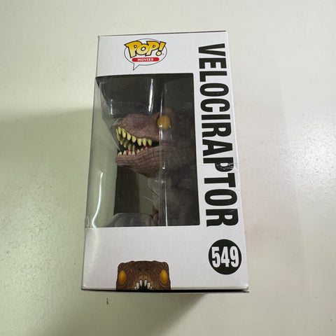 BOX DAMAGE VIEW PHOTOS Velociraptor - Jurassic Park Funko Pop 549 Vinyl Figure (11.4 Cm L × 8.9 Cm W × 15.9 Cm H)
