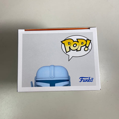 The Mandalorian - Star Wars Funko Pop 345 Glow Entertainment Earth + Protector