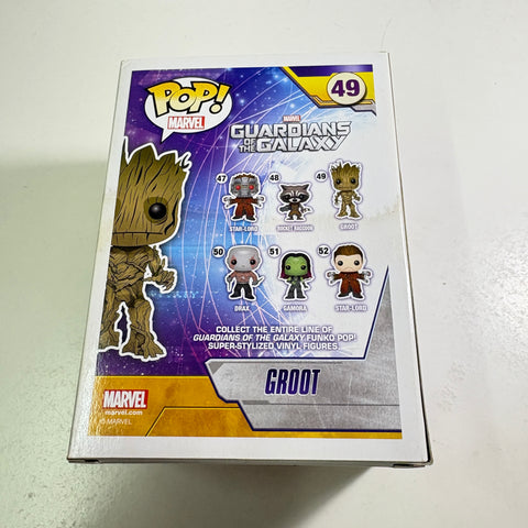 STAINED BOX DAMAGE GROOT - Marvel Funko Pop 49