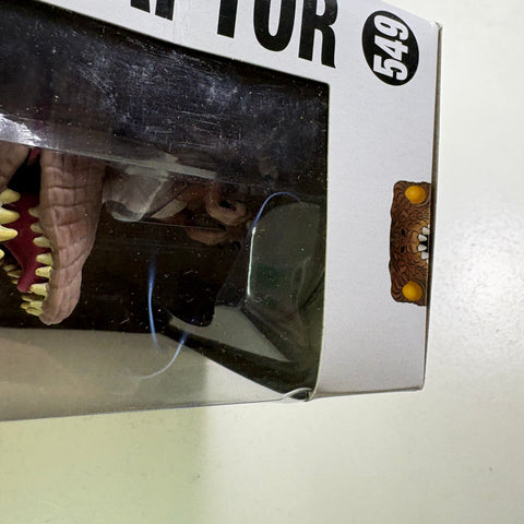 BOX DAMAGE VIEW PHOTOS Velociraptor - Jurassic Park Funko Pop 549 Vinyl Figure (11.4 Cm L × 8.9 Cm W × 15.9 Cm H)