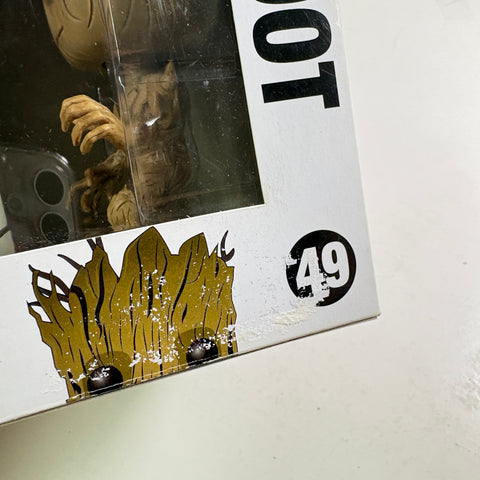 STAINED BOX DAMAGE GROOT - Marvel Funko Pop 49