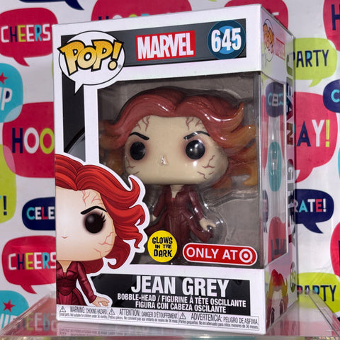 DARK PHOENIX Jean Grey - Marvel Funko Pop 645 Glow Exclusive