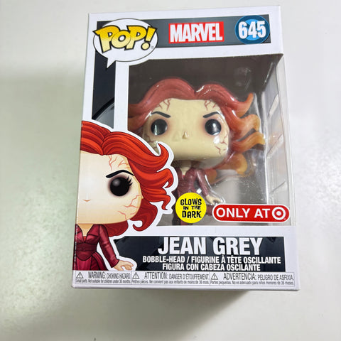 DARK PHOENIX Jean Grey - Marvel Funko Pop 645 Glow Exclusive