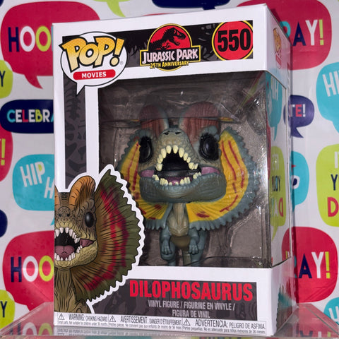Dilophosaurus - Jurassic Park Funko Pop 550 Vinyl Figure (11.4 Cm L × 8.9 Cm W × 15.9 Cm H)