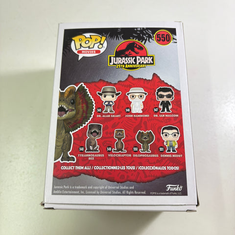 Dilophosaurus - Jurassic Park Funko Pop 550 Vinyl Figure (11.4 Cm L × 8.9 Cm W × 15.9 Cm H)