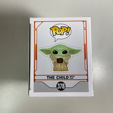 The Child/Grogu (With Cup) - Star Wars Funko Pop 378 + Protector
