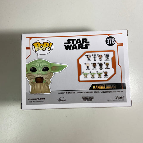 The Child/Grogu (With Cup) - Star Wars Funko Pop 378 + Protector