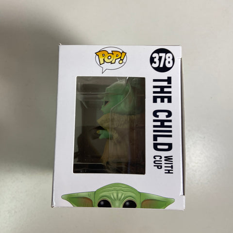 The Child/Grogu (With Cup) - Star Wars Funko Pop 378 + Protector