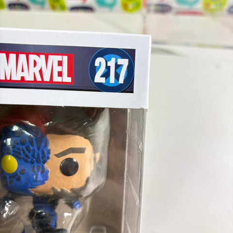 BOX FLAWS VIEW PHOTOS Mystique - Marvel Funko Pop 217 Vinyl Figure Exclusive