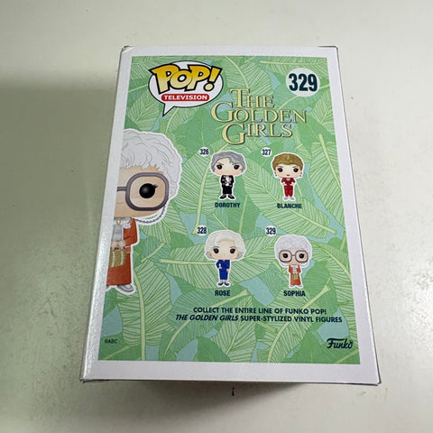 BOX FLAWS VIEW PHOTOS Sophia - Golden Girls Funko Pop 329 Vinyl Figure (11.4 Cm L × 8.9 Cm W × 15.9 Cm H)