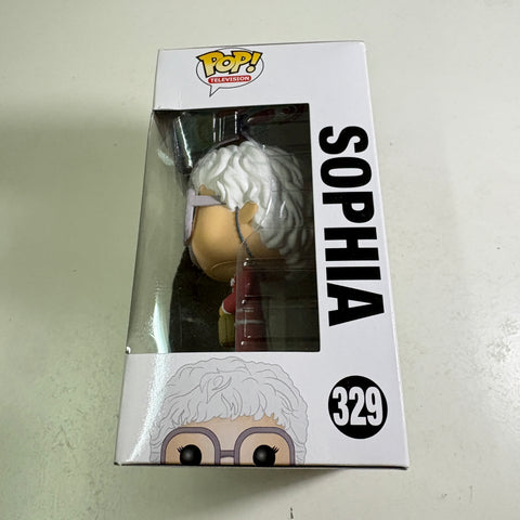 BOX FLAWS VIEW PHOTOS Sophia - Golden Girls Funko Pop 329 Vinyl Figure (11.4 Cm L × 8.9 Cm W × 15.9 Cm H)