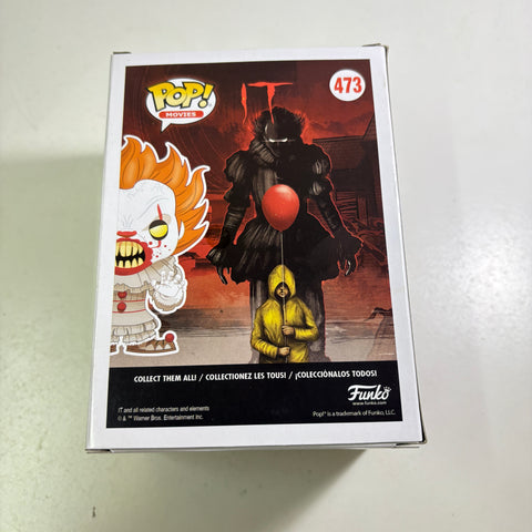 Pennywise with Teeth - IT Funko Pop 473 Vinyl Figure (11.4 Cm L × 8.9 Cm W × 15.9 Cm H)