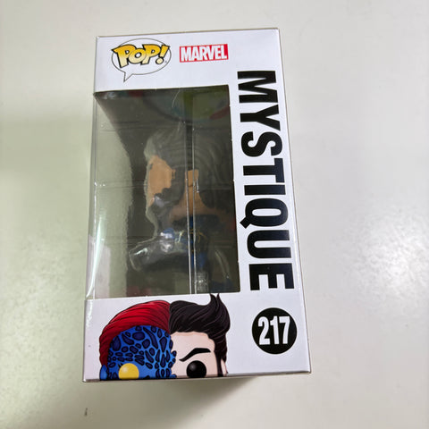 BOX FLAWS VIEW PHOTOS Mystique - Marvel Funko Pop 217 Vinyl Figure Exclusive