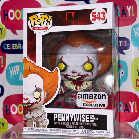 Pennywise with Severed Arm - IT Funko Pop 543 Vinyl Figure (11.4 Cm L × 8.9 Cm W × 15.9 Cm H)