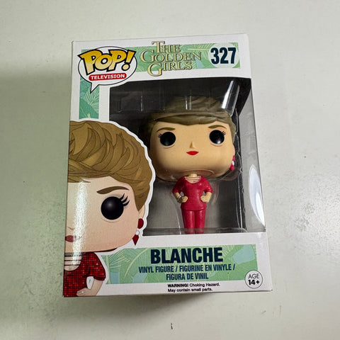 BOX FLAWS VIEW PHOTOS Blanche - Golden Girls Funko Pop 327 Vinyl Figure (11.4 Cm L × 8.9 Cm W × 15.9 Cm H)